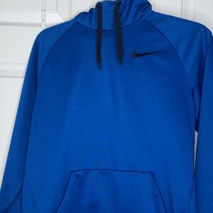 Nike Dri-Fit Men’s Royal Blue Performance Hoodie with Black Swoosh